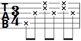 3/4吉他C分解节奏型